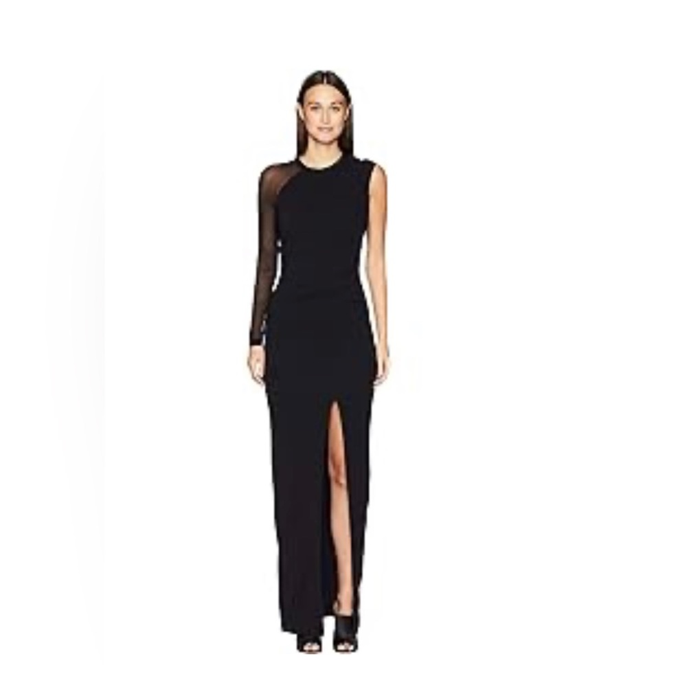 Nicole Miller Womens Structured Heavy Jersey One Sleeve Ruched Dress Size 4